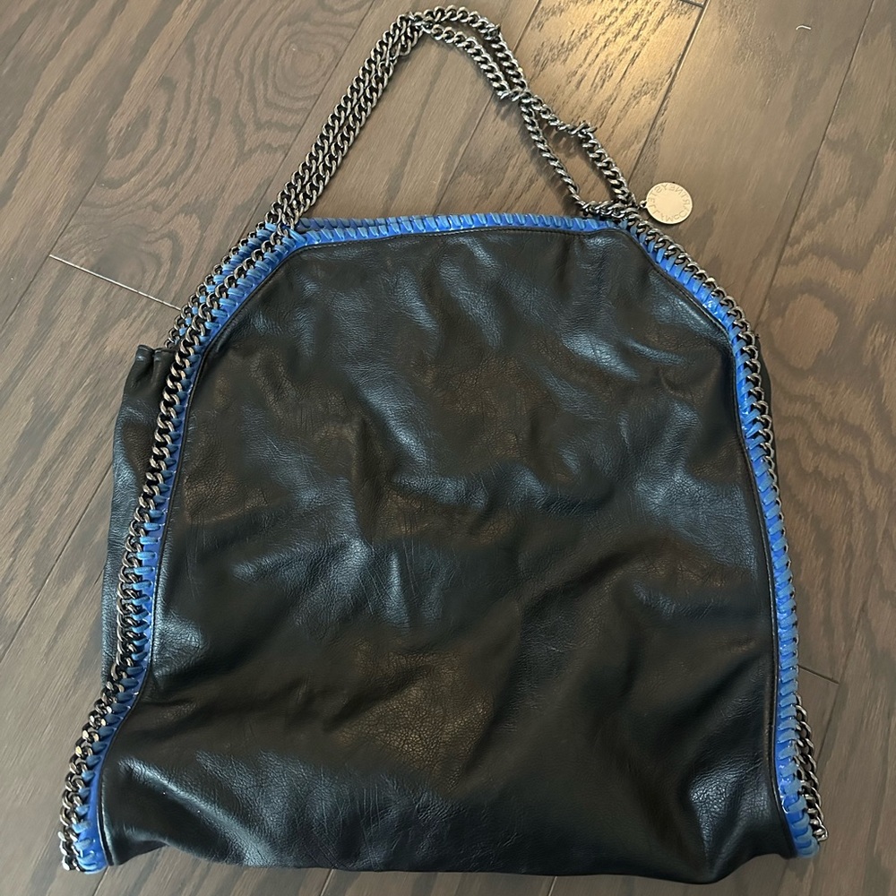 Stella McCartney Black Leather Chain Bag